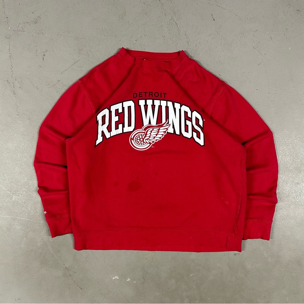 Vintage Y2K NHL Detroit Red Wings Hockey Sportswear Retro Crewneck Sweatshirt